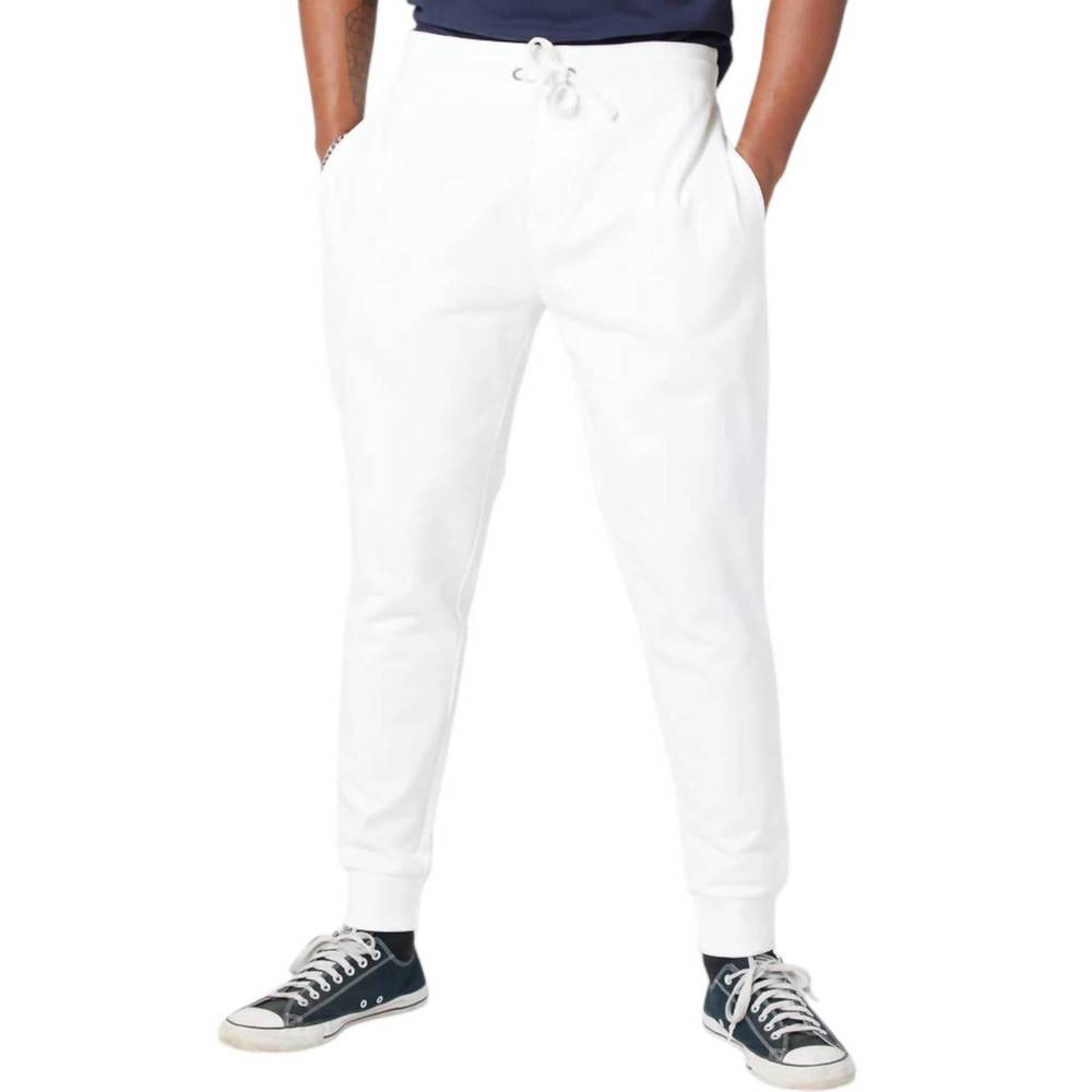 NEW KNOWN SUPPLY organic cotton sweatpants in white